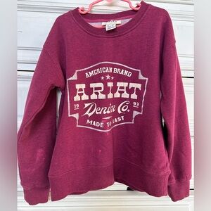 Ariat Kids' Burgundy Sweatshirt with Logo